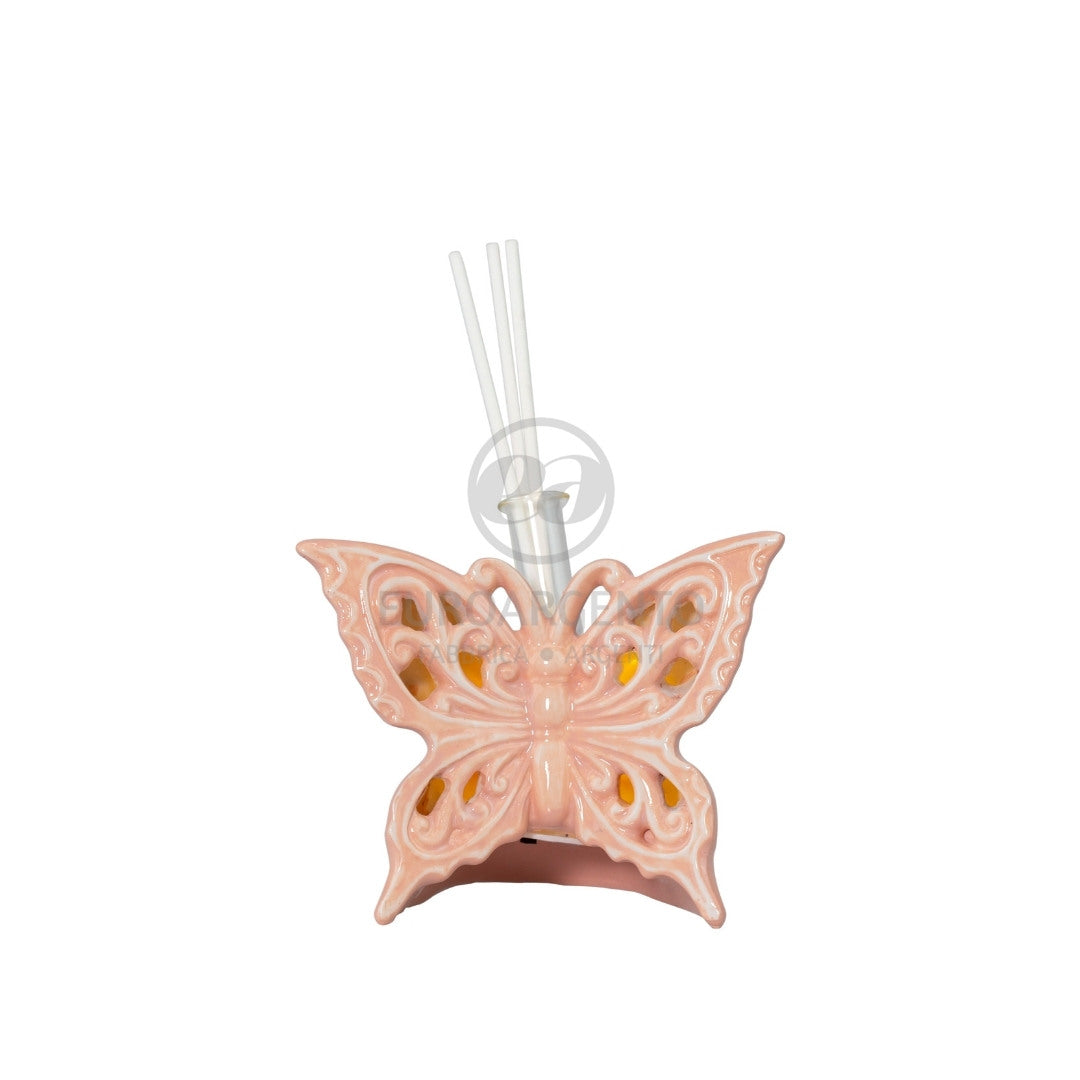 Profumatore farfalla (rosa) c/led c/box c/fazz