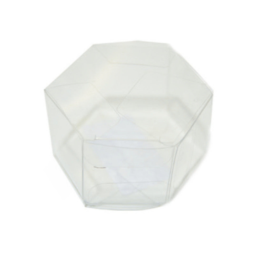 Box plastica trasparente esagonale